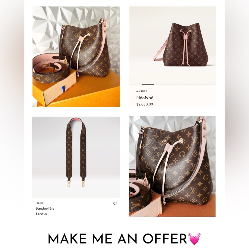 Louis Vuitton NéoNoé BUCKET BAG!!  Strap included